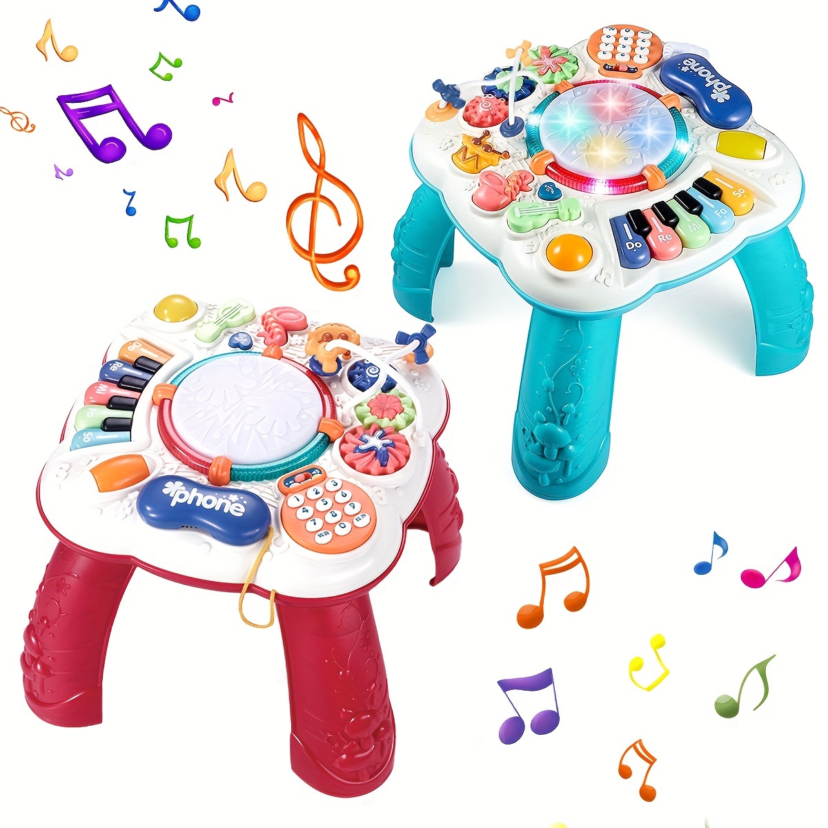 Baby Toy Multi funcional Mesa Actividades Musicales / - Temu