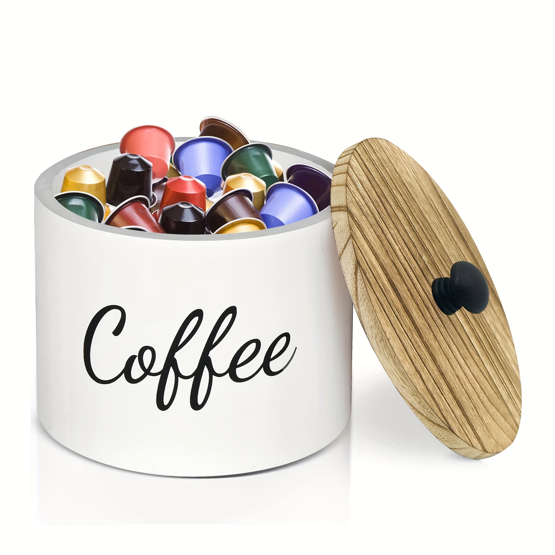 Organizador de cápsulas de café de metal con tapa, universal para soporte  de cápsulas Nespresso, organizador de papel de filtro de café para el hogar  duradero - AliExpress