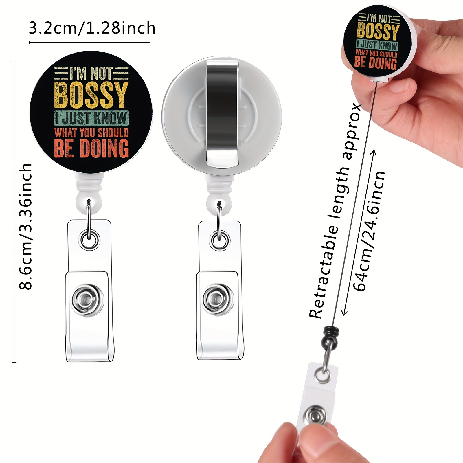 Prison Mike ID Badge Reel Holder Clip Retractable The Office