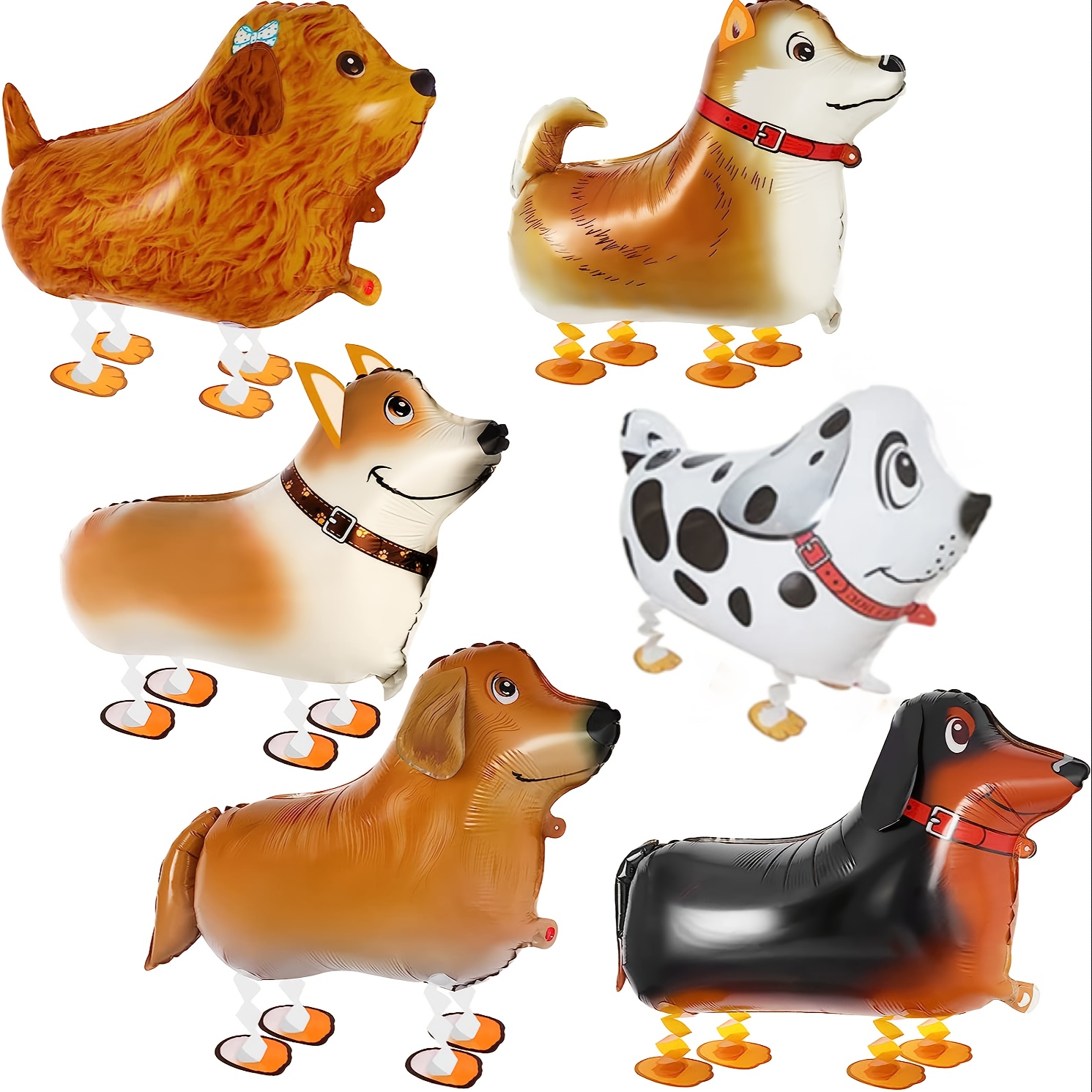  46 Pieces Dog Themed Balloons Include 40 Pieces Dog
