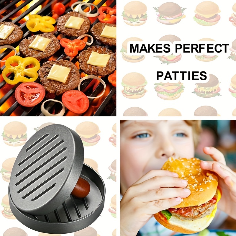 1set Burger Press 100 s Set Non Stick Hamburger Press Patty Maker Mold