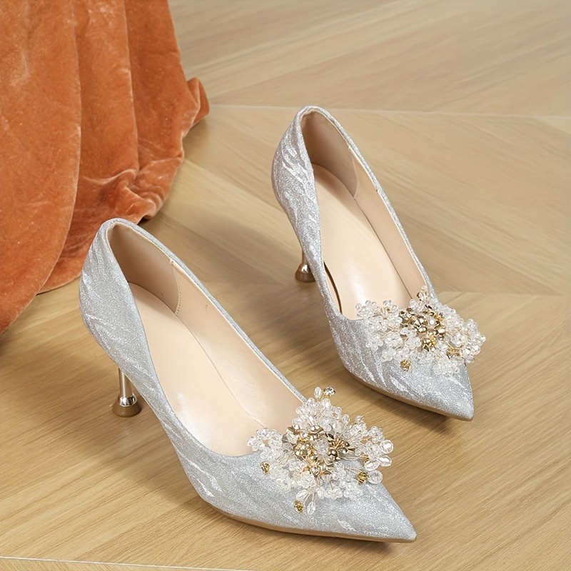 Elegant Women Evening Party Ladies High Heel Wedding Shoes Women