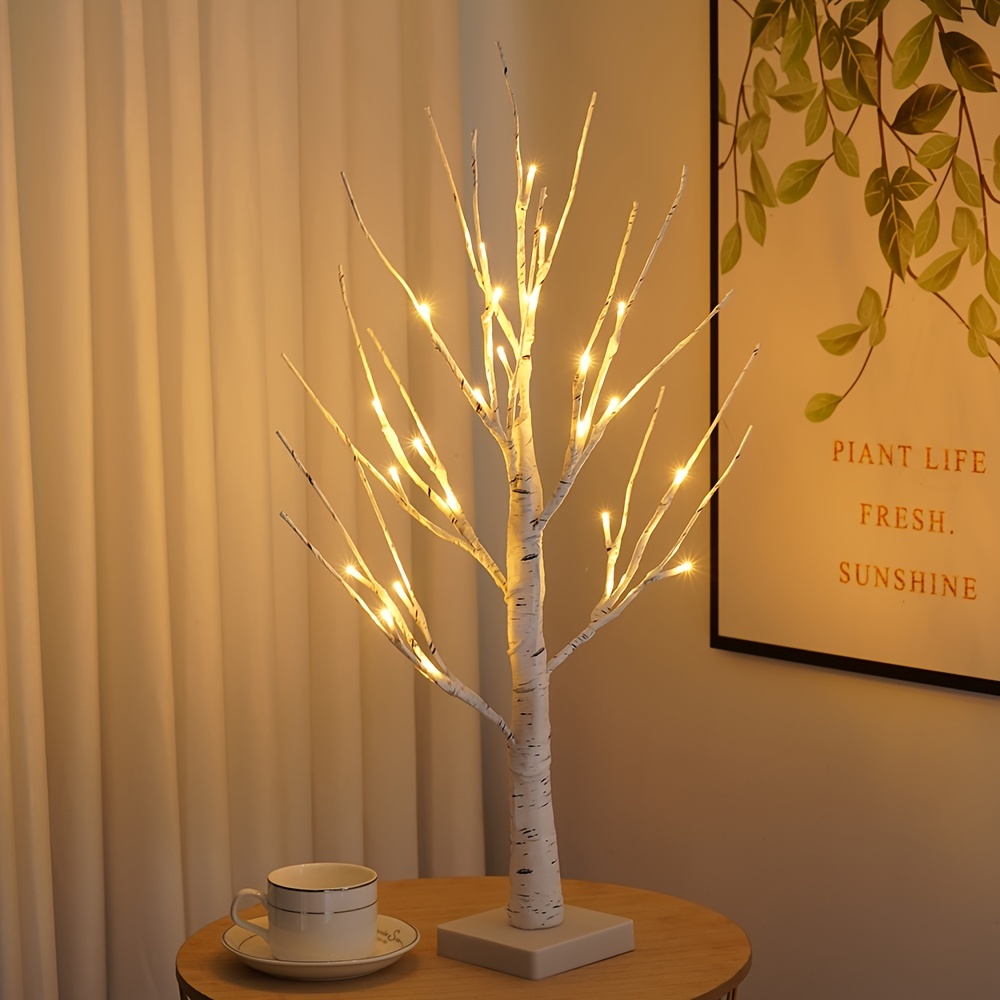 Diy Led Bonsai Tree Night Light Artificial Lighting Tree aa - Temu