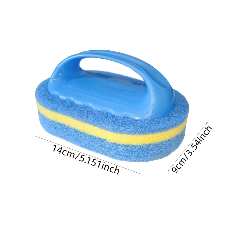 Sponge Cleaning Brush With Handle Sponge Wipe Thickened - Temu