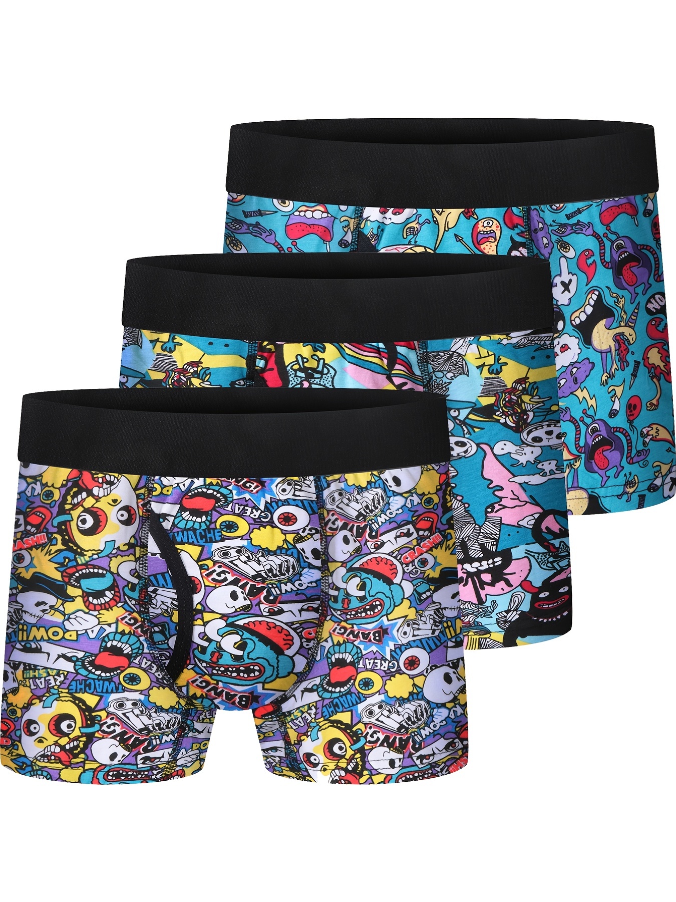 4pcs Boys Breathable Boxer Briefs Underwear Kid's Fashion - Temu