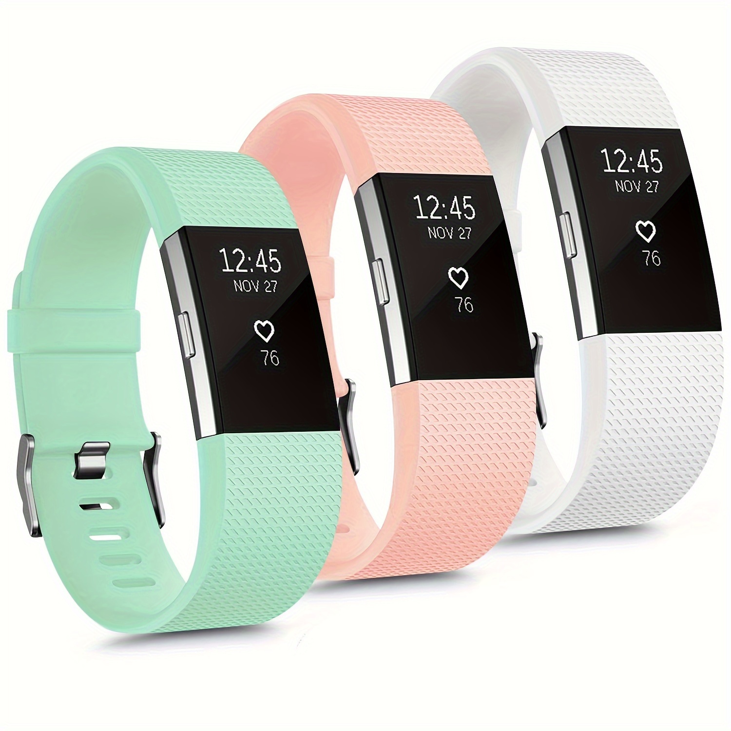 Bitbelt Band Lock for Magicband, Fitbit,Vivofit- 2 Pack 90 Day Warranty. We  Invented The Fitbit Clasp fix. (Clear)