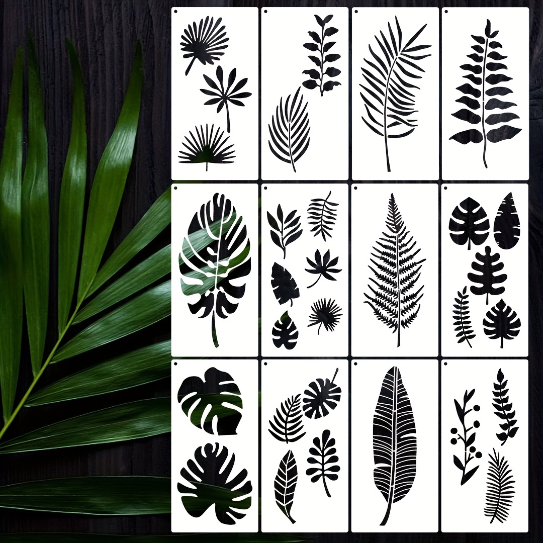 Fern Pattern Wall Stencil Large Wall Stencils for Painting