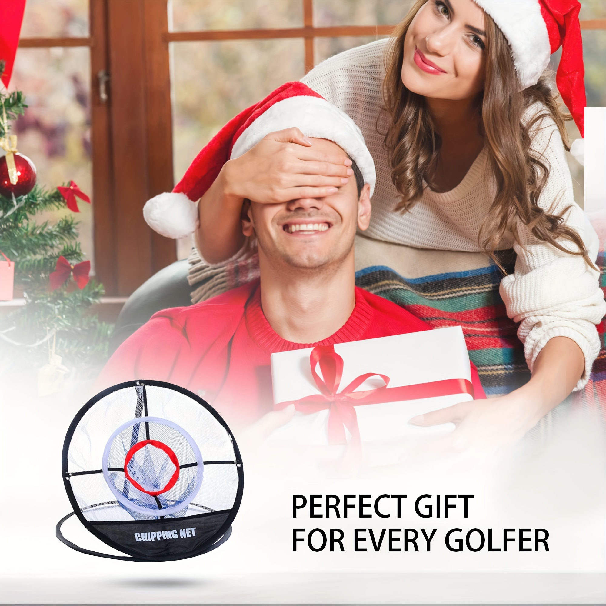 Pop Up Golf Chipping Net, Portable Folding Golf Training Net, Golf Target Chipping Net, Fixed Tools For Indoor/Outdoor Swing - Perfect For Practice And Game Improvement