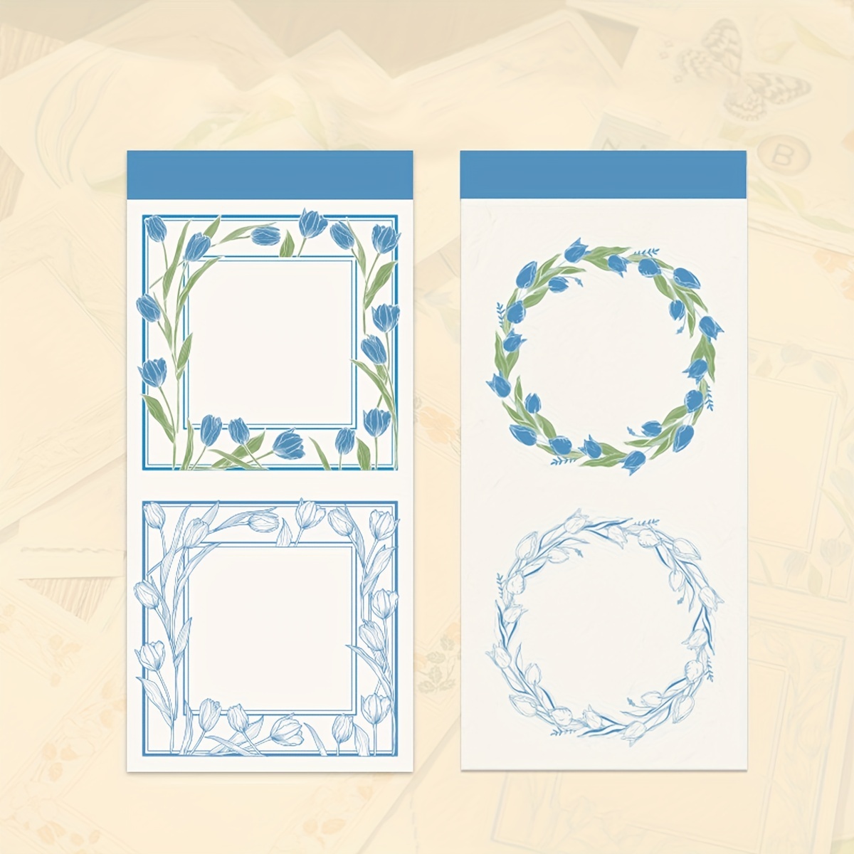Retro Plant Tearable Journal Decorative Sticky Note Paper