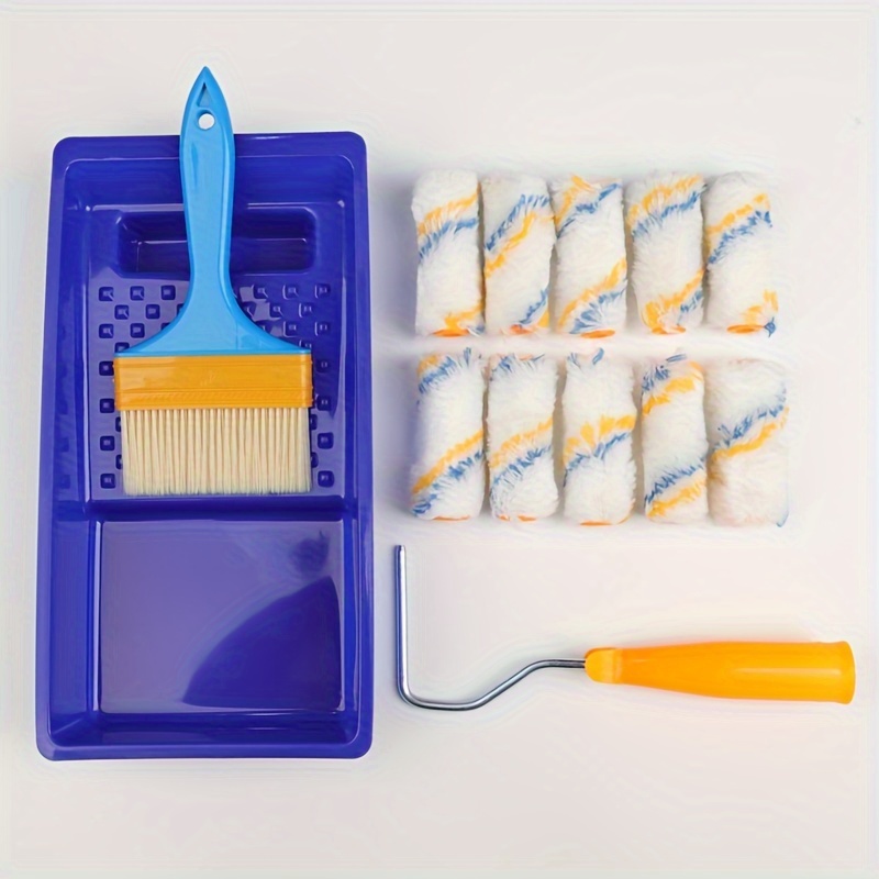 Paint Roller Tool Set Mini Small Roller Large Roller - Temu