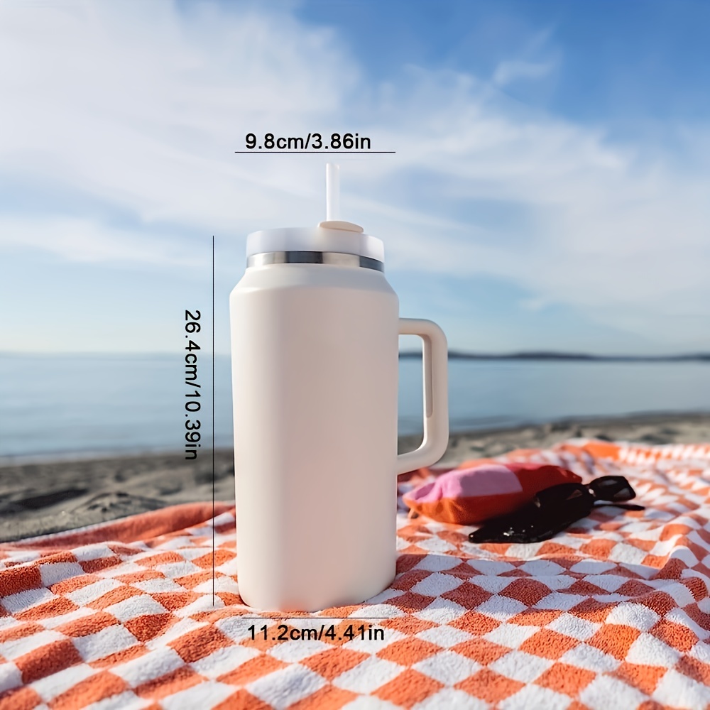 Large Capacity Portable Water Bottle With Handle Stainless - Temu