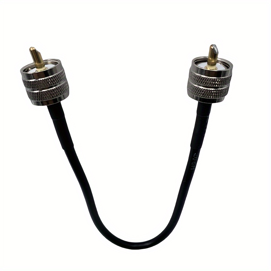 Câble Coaxial UHF Mâle PL-259 Vers Mâle PL-259 – RG58 – 30 Cm – Marque JZK – Pour Radio Amateur