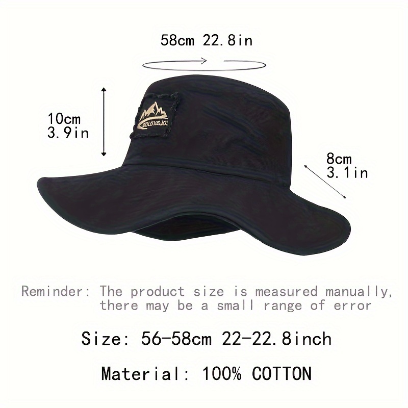 Bucket Hat Outdoor Camping Hiking Fishing Safari Festival Boonie Unisex Sun  Hat For Men And Women - Jewelry & Accessories - Temu Canada