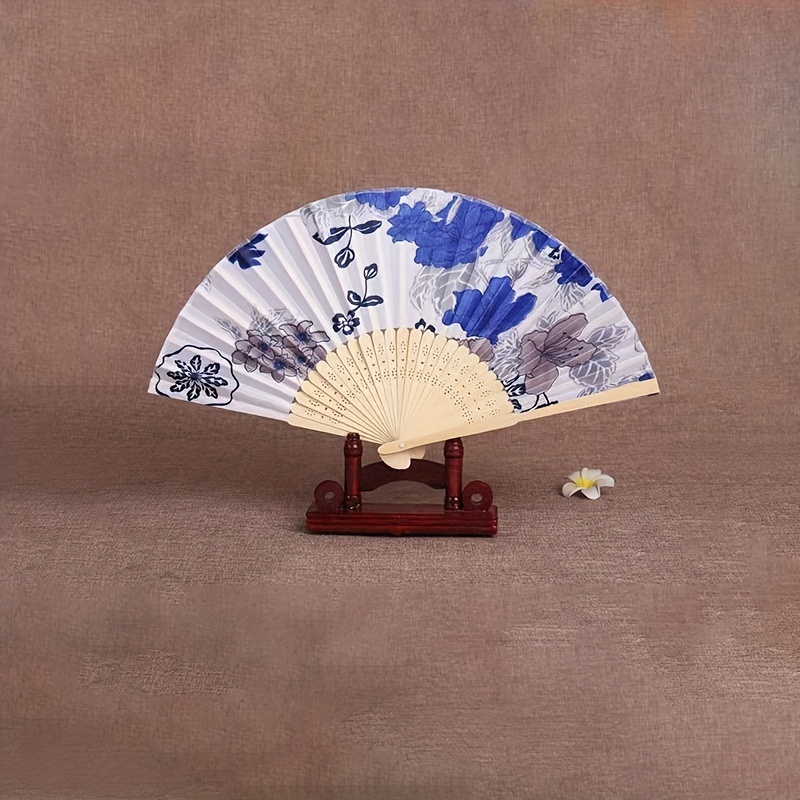 Chinese Style Fan Folding Women's Ancient Style Classic Dance Student Foldin...