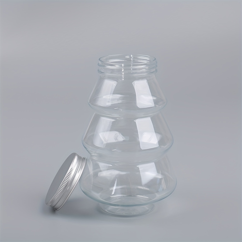 Christmas Candy Jar Christmas Tree Shape Biscuits Bottle - Temu