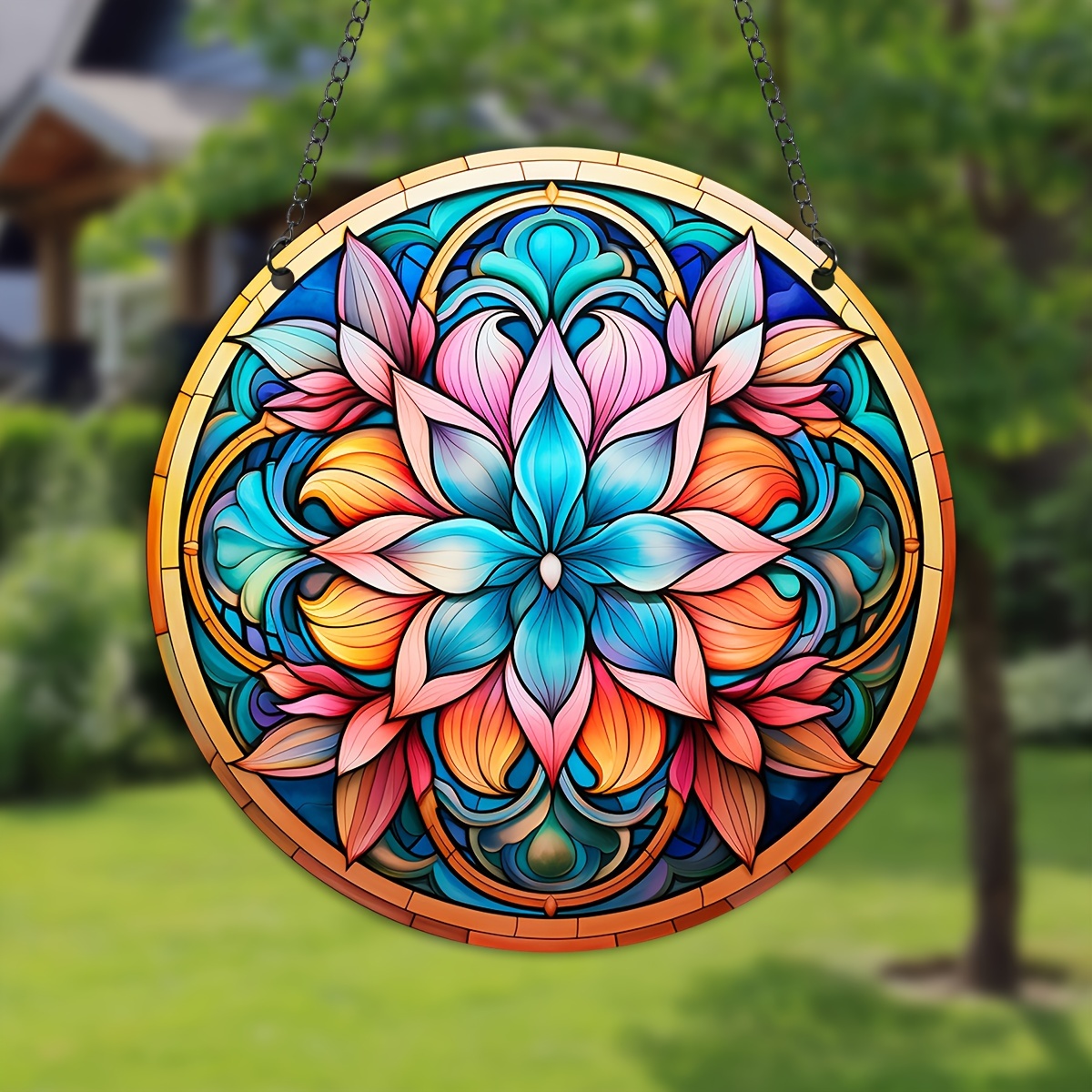  Insnug Color Your Own Mandala Window Cling, Arts and Crafts for  Kids Ages 8-12, Crafts for Teens Adult Elderly, Teen Girl Gifts Trendy Stuff,  Mandala Stained Glass Art Kit, Suncatcher Kits