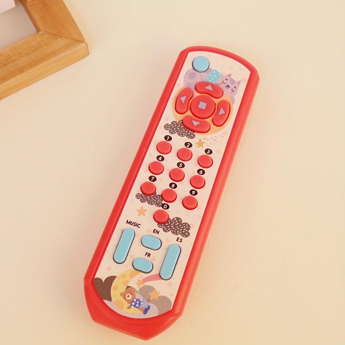 POYAMOC TV Remote Control Toy/Musical Play with Light and Sound/for 6  Months+ Toddlers Boys or Girls Preschool Education/Three Language Modes