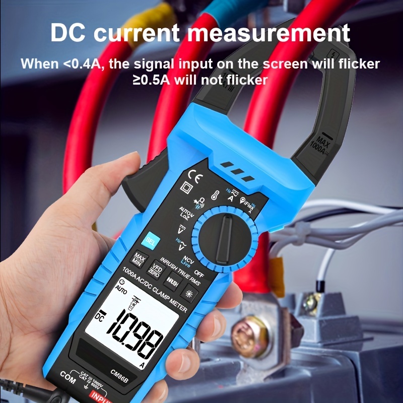 Digital Clamp Meter /ac Current 6000 Counts Multimeter Auto Range Ammeter  Voltage Tester Ncv Professional Electrician Tools Temu