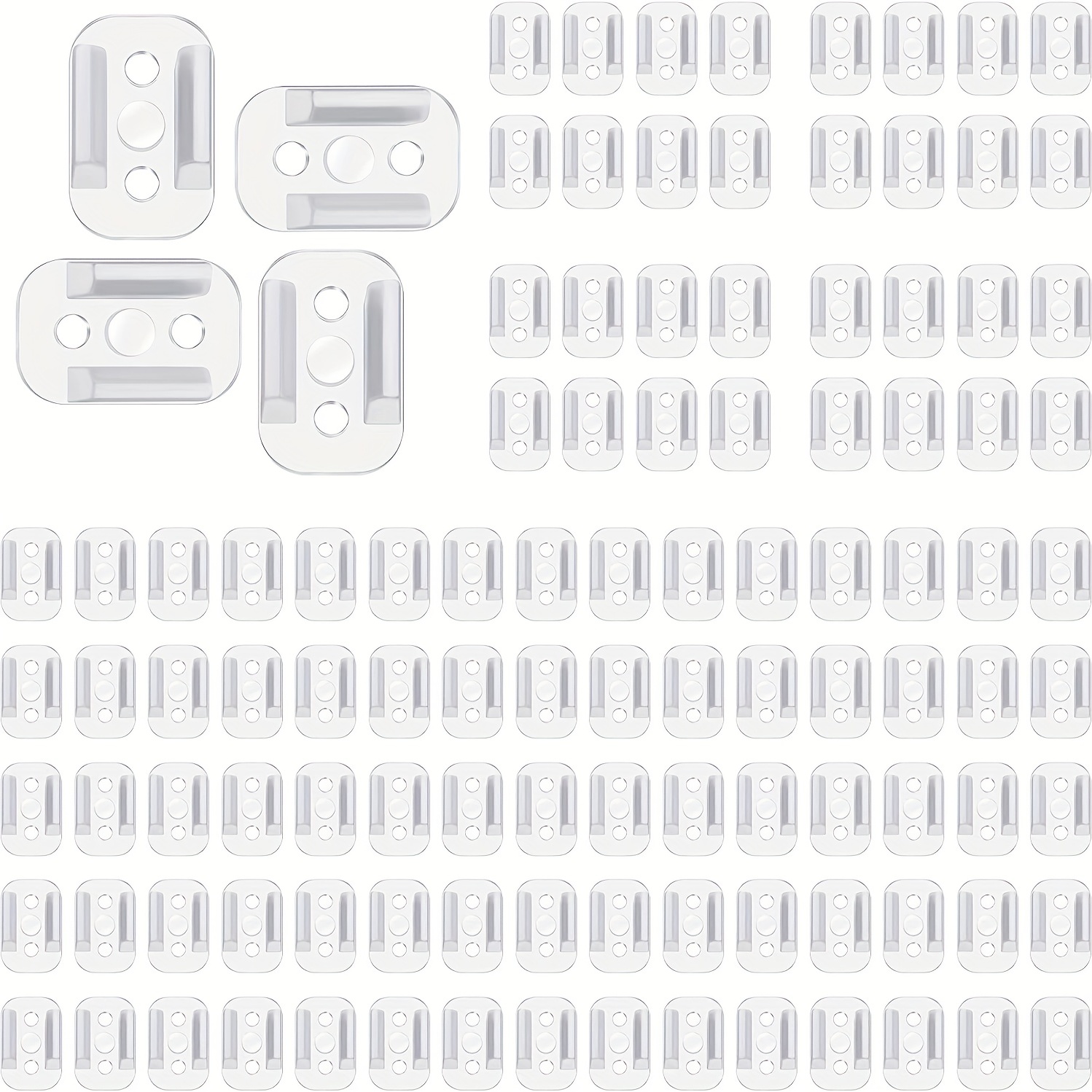 100 Stück Led-lichtstreifen-clips, Streifen-licht-montageclips, Selbstklebende  Streifenhalterungen, Klemmen, Fix-lichtstreifen-befestigungshalter,  Kabelklemme Für 10 Mm Lichtstreifen (für 10 Mm (3/8 Zoll) Breite  Lichtstreifen) - Werkzeuge