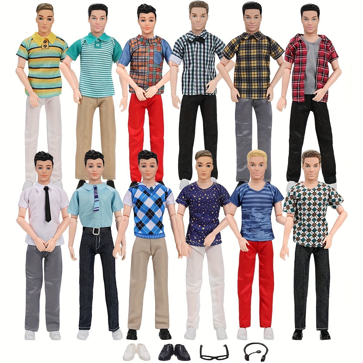 Casual Wear 1/6 Male Doll Outfits T-Shirt Sweater Pants Shorts Ken Doll  Clothes