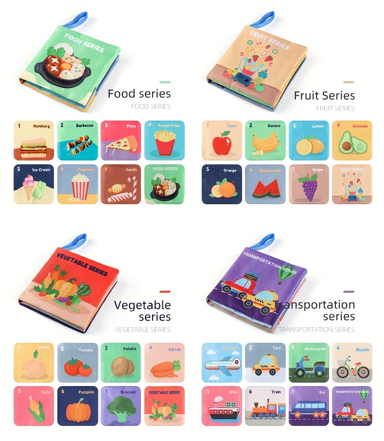 8pcs baby cloth book set baby toys animal cloth book early educational book suitable for holiday gift details 6