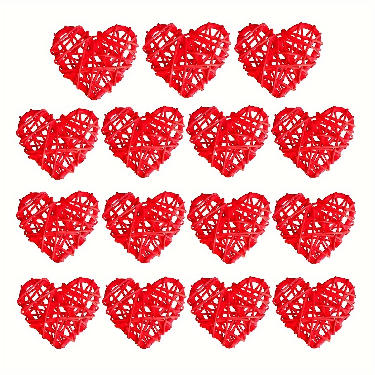 24 Pieces Of Valentine's Day Pattern Paper 5.98x5.98inch Watercolor Heart  Love Scrapbook Paper, Red Pink Kraft Paper Folded Flat Suitable For DIY Card
