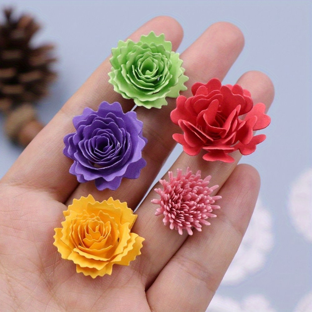 Manualidades para adultos : Flores en 3D de papel