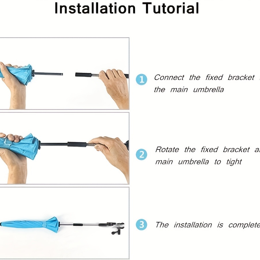 Muyoka Cochecitos de bebé Paraguas con Abrazadera Ajustable Sombrilla  Universal Protección UV Clip-On Cochecito Desmontable Paraguas para Sillas  de Paseo Infantiles Sillas de Playa Muyoka Hogar