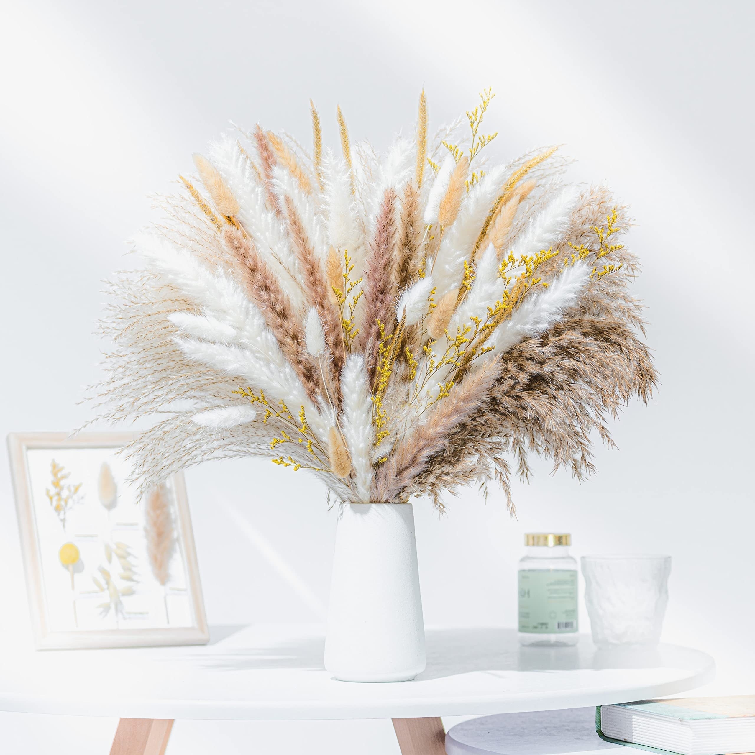 Natural Pampas Grass Bouquet Boho And Western Wedding Decor Flowers Dried Pampas Grass Decor