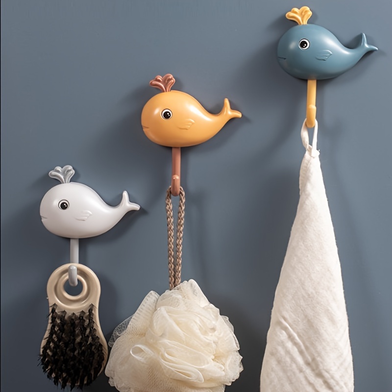 Wall mounted Whale Clothes Hook Wall Hook Wall Animal - Temu