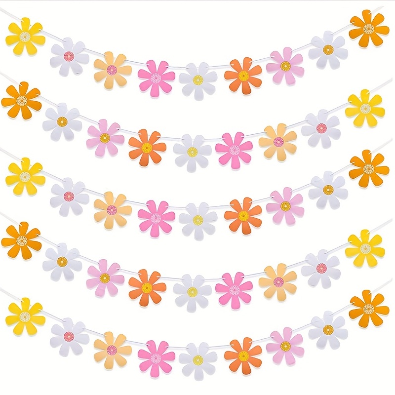 Daisy Garland Banner for Birthdays and Home Decor