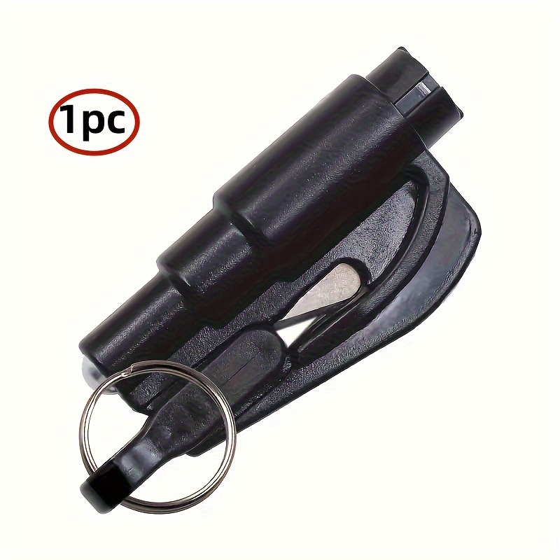 RESQME Car Escape Tool - 2 in 1 Glass Breaker & Seat Belt Cutter w/ Key Ring