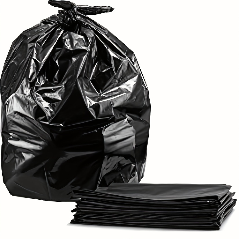 Garbage Bag Black Flat Mouth Disposable Plastic Bag Waste Refuse