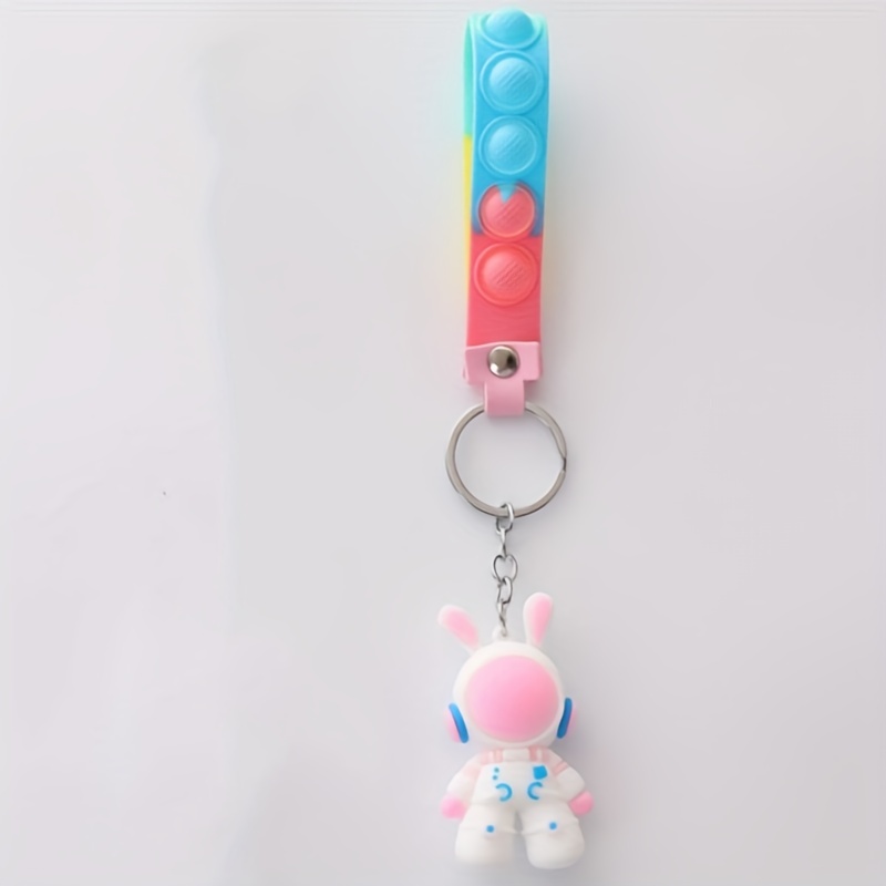 Space Rabbit Keychain Space Rabbit Pendant Key Ring Key Chain Bag