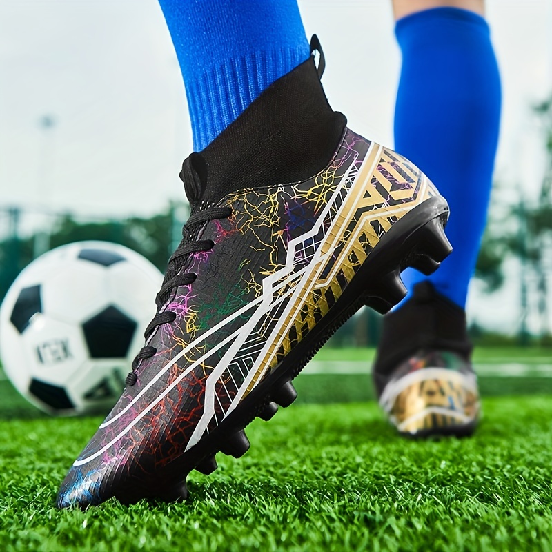 Botas Fútbol Tacos Ag Hombre Zapatos Fútbol Cordones - Temu