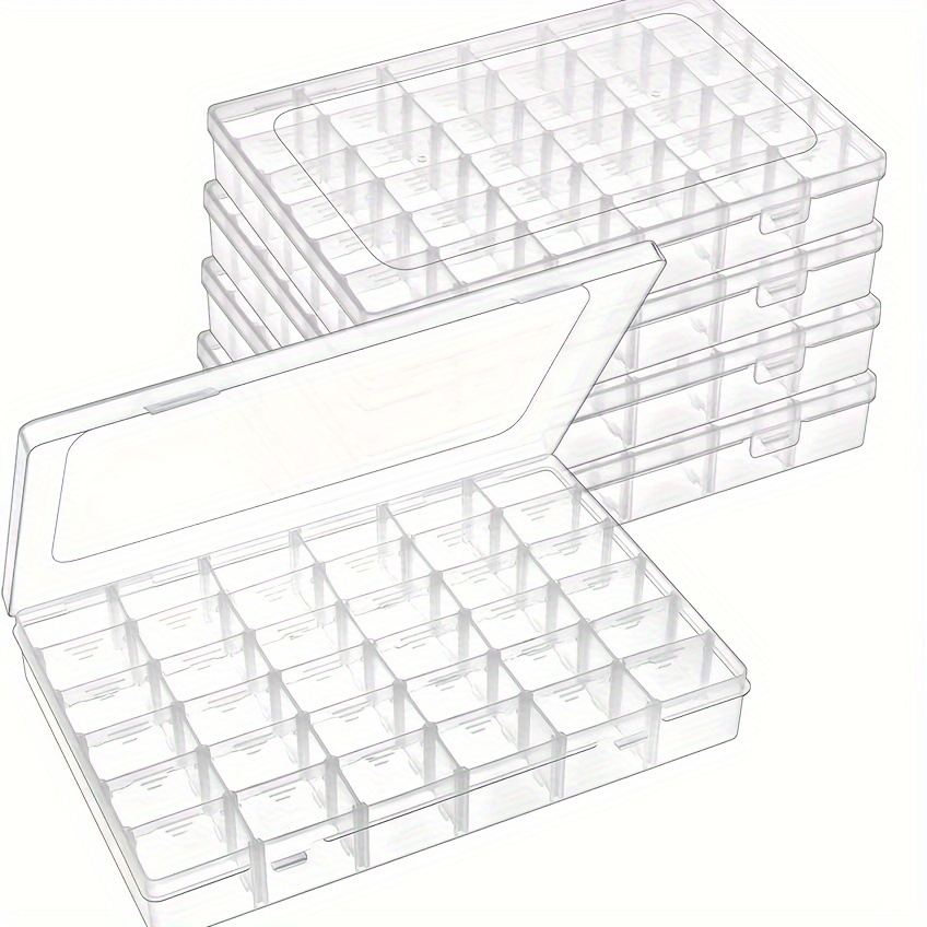 Clear Plastic Jewelry Box Organizer Removable Dividers (36 - Temu