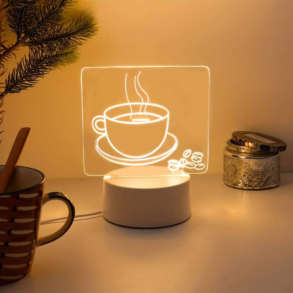 Lámpara Mesa Dormir 1 Pieza Luz Nocturna 3d Regalos - Temu