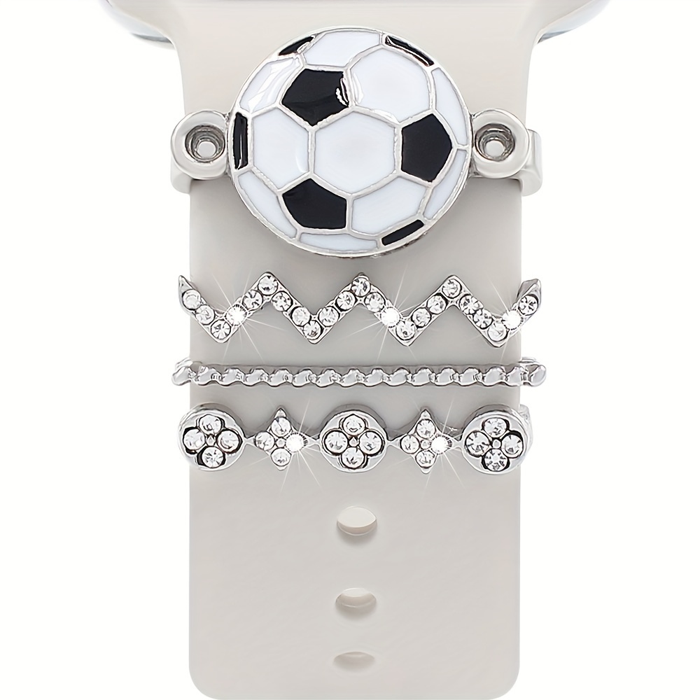 Rhinestone on sale football charms