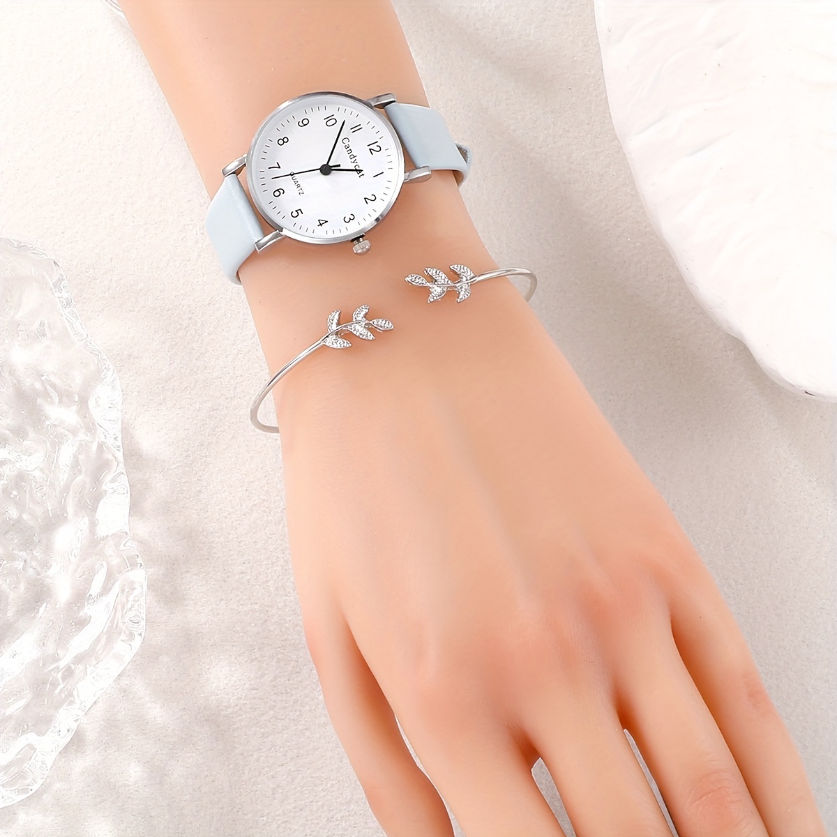 Women's watch discount and bangle set