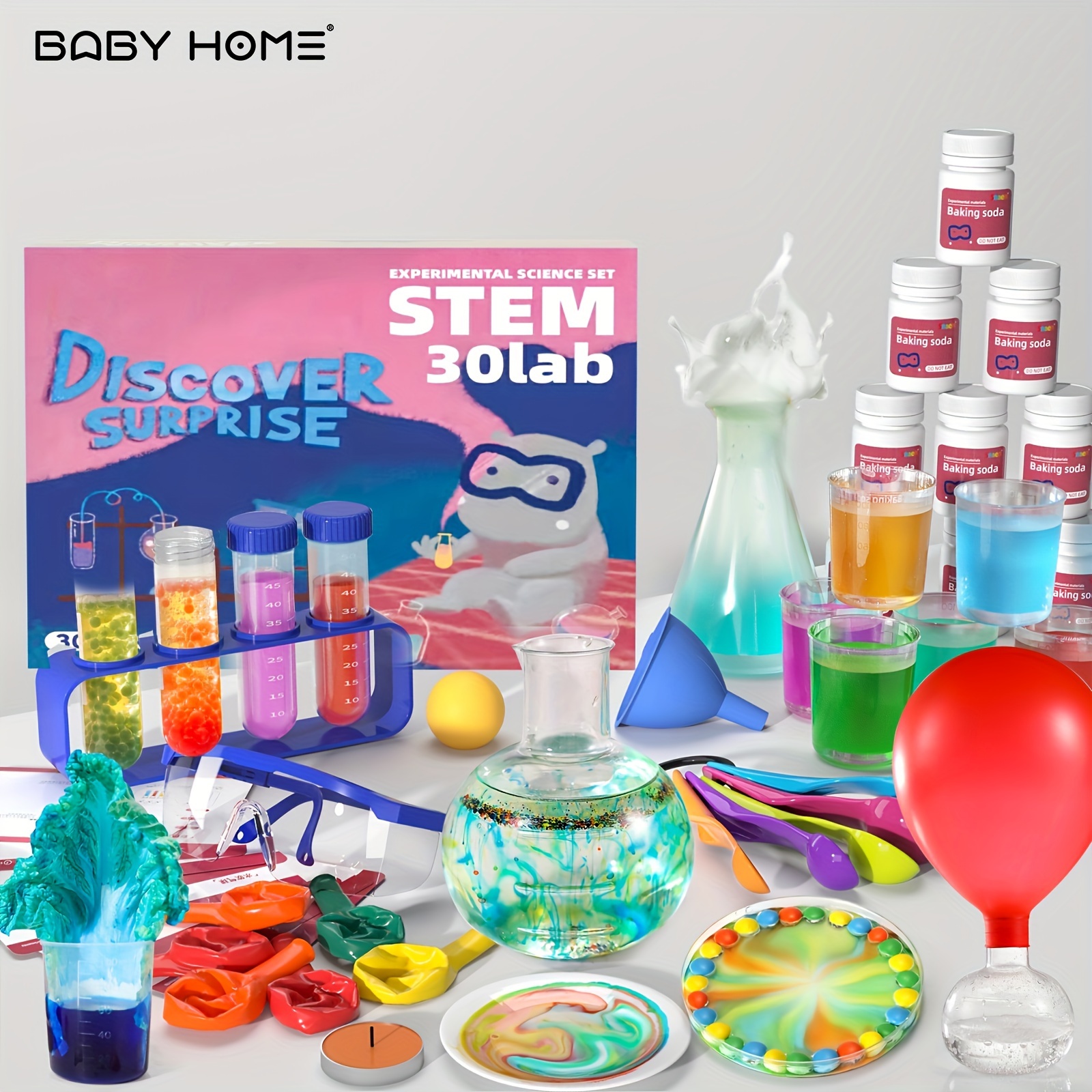 

Babyhome Science Kit With 30 Science Lab Experiments, Diy Stem Educational Learning Scientific Tools For Boys And Girls Kids Toys Gift
