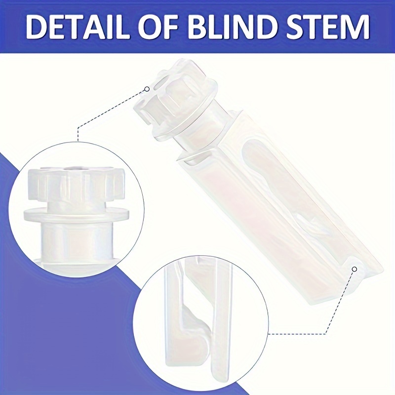 Vertical Blind Repair Carrier with Stem Vertical Blinds Repair Kit White  Blinds Replacement Parts20Pcs 