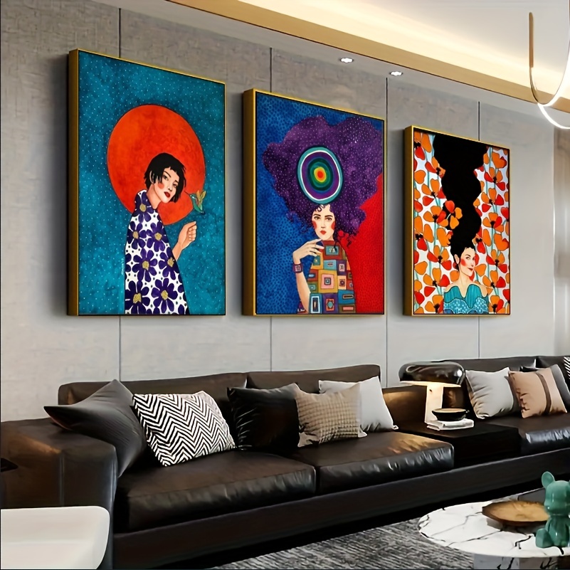 Habitación moderna salón de belleza peluquería imágenes abstractas carteles  impresiones lienzo pintura pared arte imagen para decoración interior