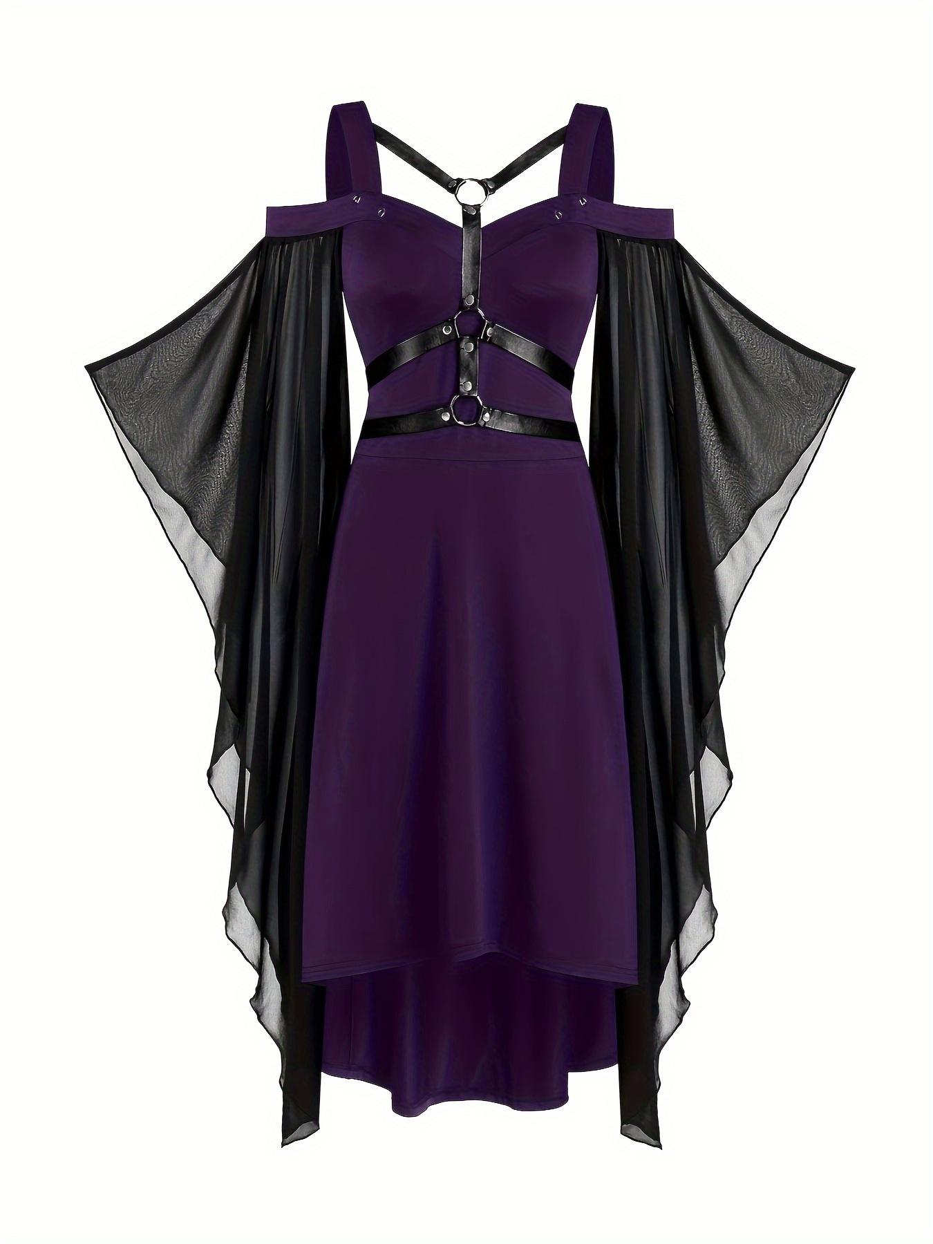 Gothic Clothing Womens Batwing Sleeve Dresses Halloween Costume