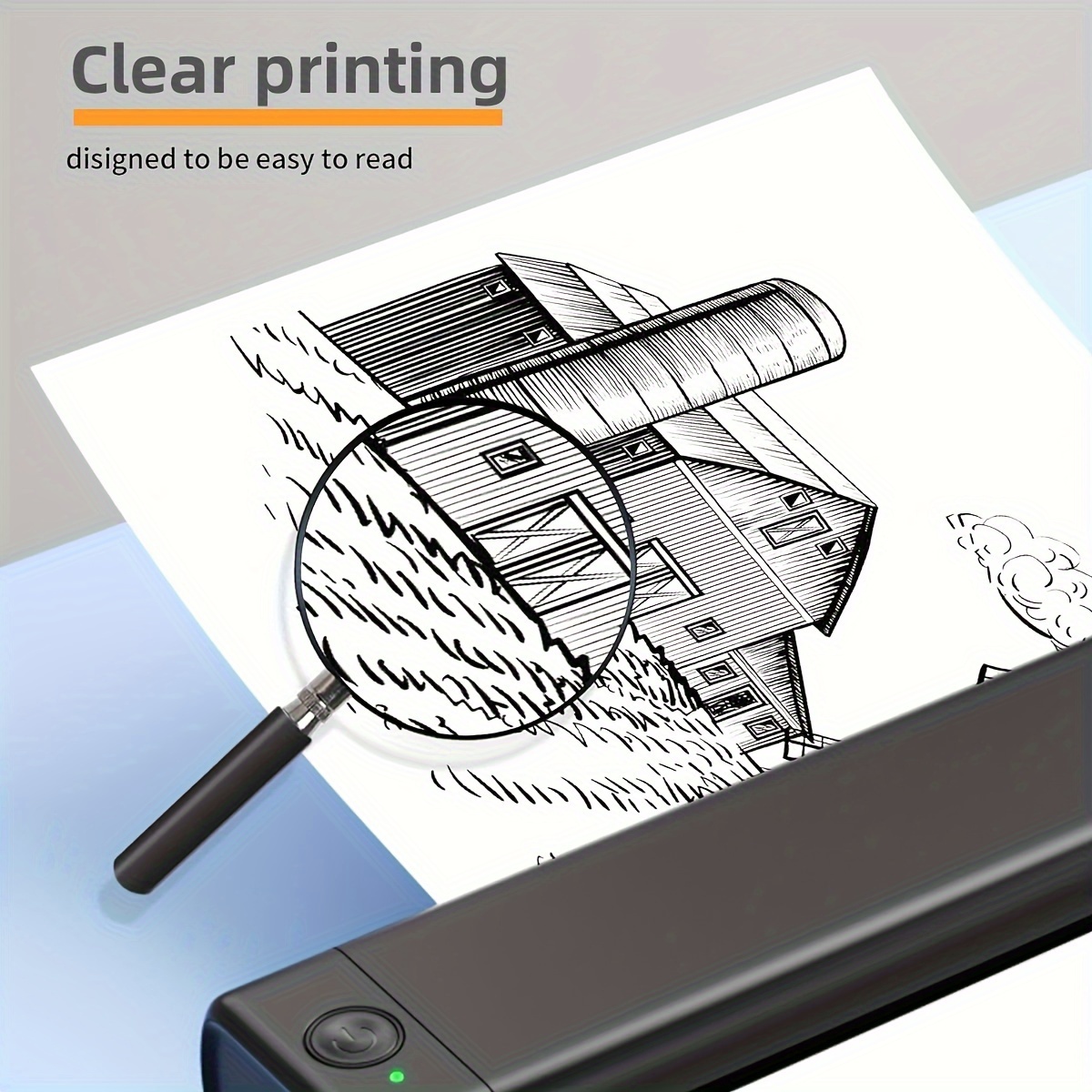 Itari Papel para impresora térmica de 8.5 x 11 pulgadas, carta de EE. UU.  para impresora portátil M08F, papel térmico multiusos de 100 hojas