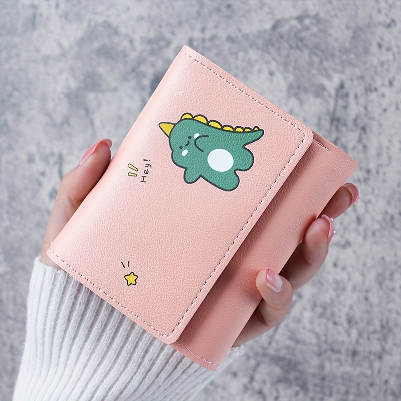 Cute Cat Pattern Wallet, Women's Faux Leather Long Wallet With Card Slots &  Zipper Pocket - Temu