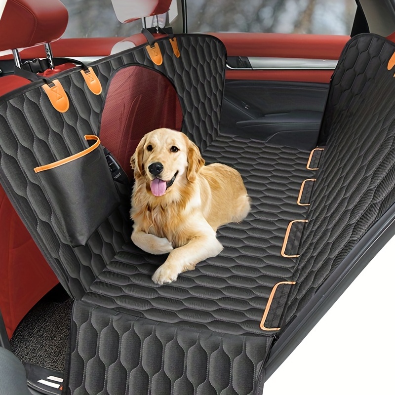 Keep Your Car Clean & Safe: Waterproof Pet Car Seat Cover With Mesh Window  - Temu