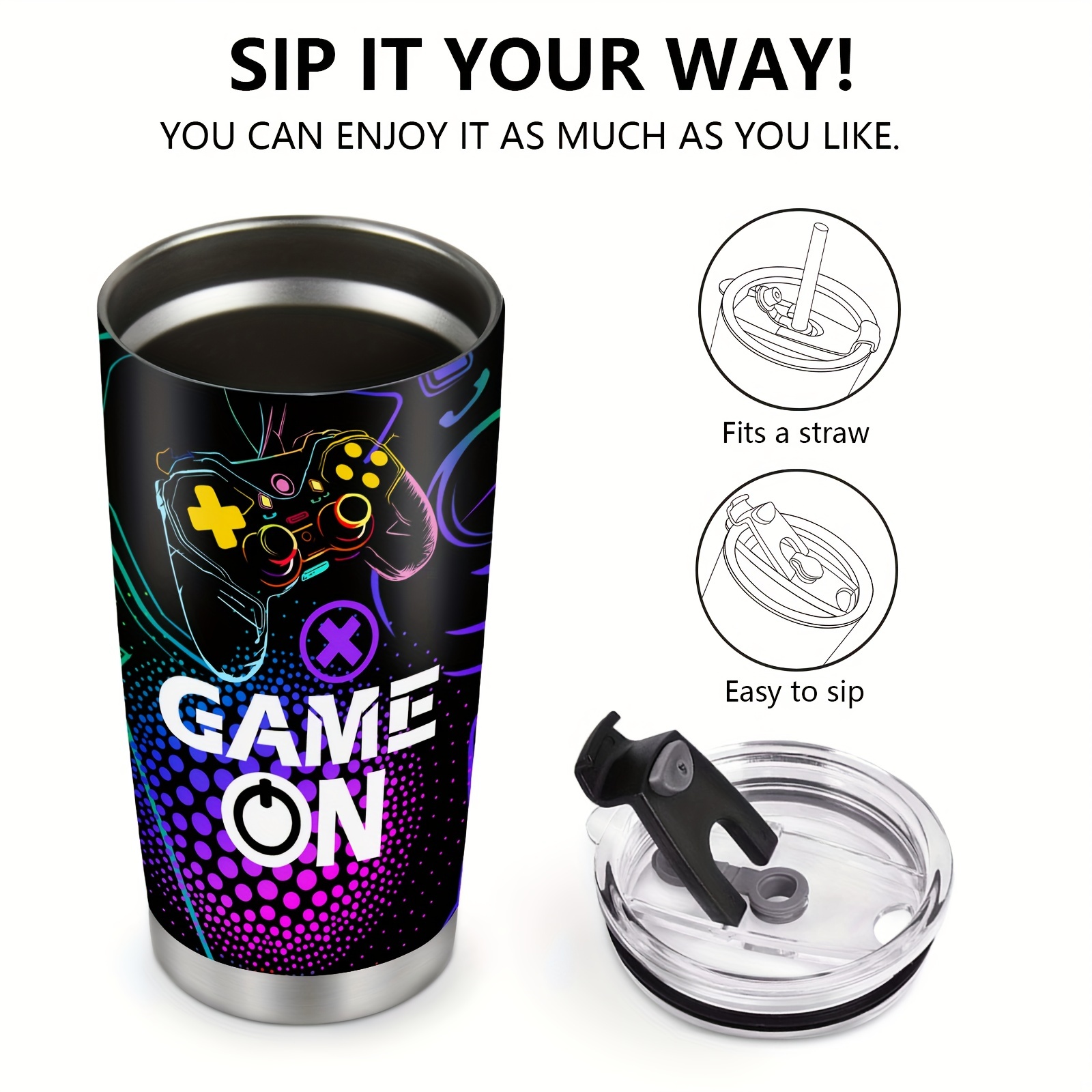 Gamer Gifts, Gifts for Gamers, Cool Gamer Gifts for Men Teen  Boys Boyfriend, Gaming Gifts, Gamer Gift Ideas, Video Game Gifts, Gamer  Girl Gifts, Gifts for Game Lovers Stainless Steel