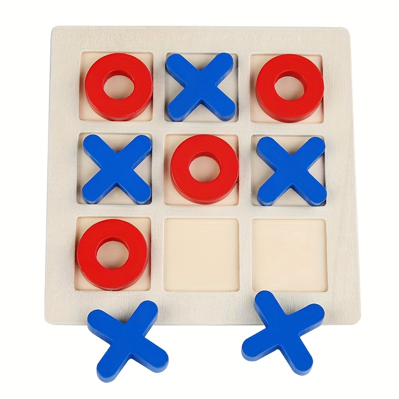 Jogo de Madeira em Tic TAC Toe grande atividade Interior ao ar