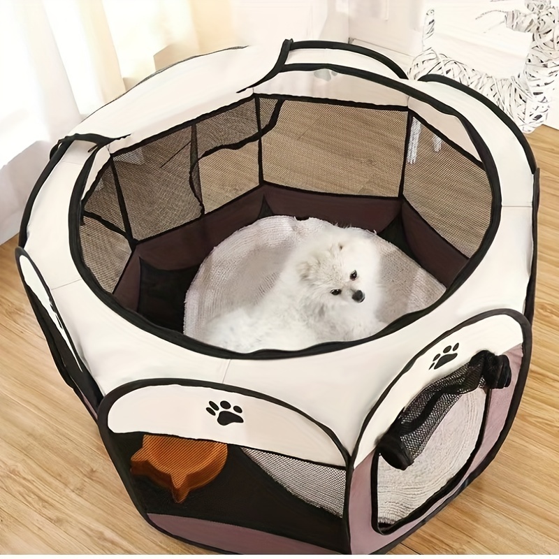 Foldable Pet Playpen for Safe & Secure Dog Fun