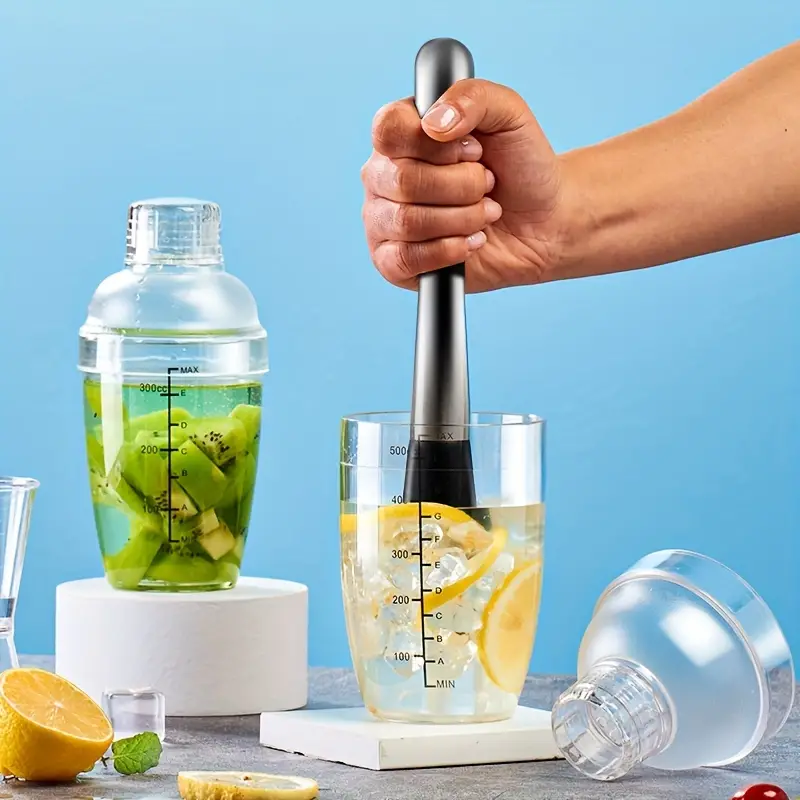 Plastic Cocktail Shaker Martini Shaker Drink Shaker With - Temu